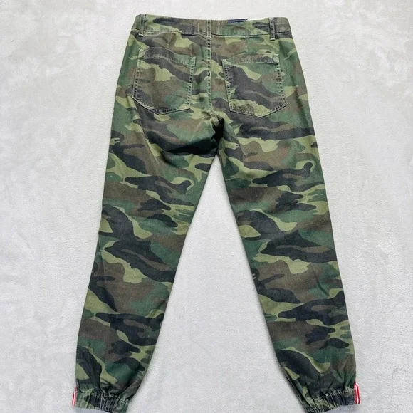 Sundry Camouflage Joggers with Red Stripe - Picture 10 of 15